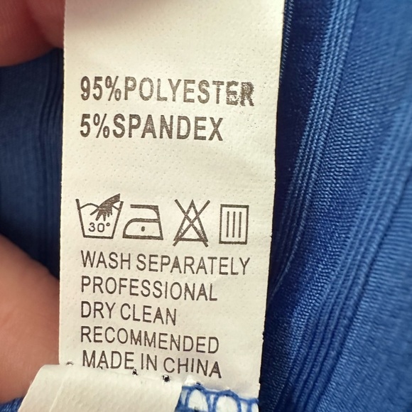 Royal Blue Ribbed Open Front Maxi Cardigan /Duster, size Small - Picture 5 of 5